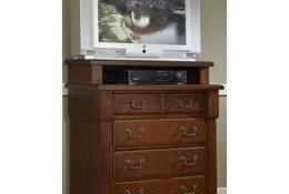 The Apsen Rustic Cherry Media Chest