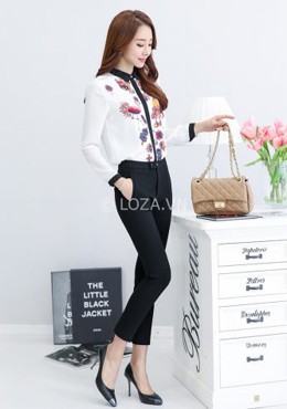 Q14 Quần tây nữ ống “côn”