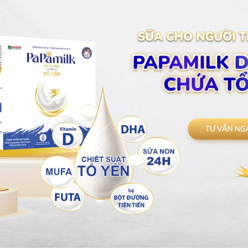 Sữa cho người tiểu đường Papamilk