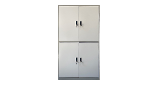 FOUR OPEN SWING DOOR WITH APTITIONED CUPBOARD