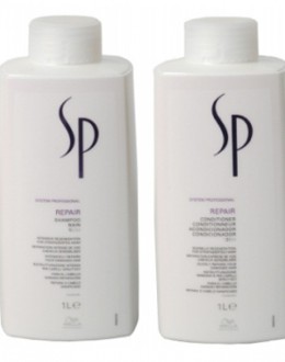 GỘI XẢ PHỤC HỒI TÓC HƯ  WELLA  SP REPAIR 1000ML x 2