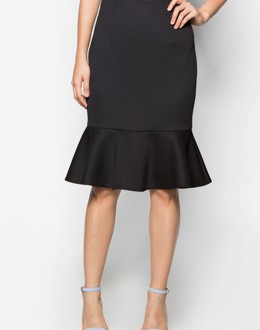 Chân Váy Midi Vạt Xòe