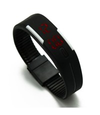 នាឡិកា LED ជាមួយនឹងខ្សែដៃ Silicone