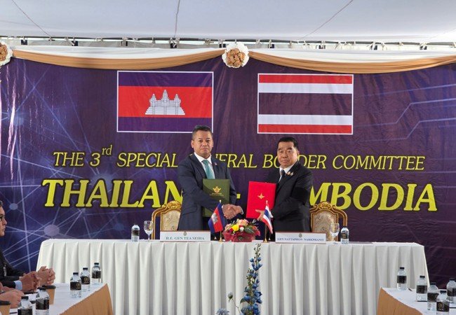 ក្រសួងការពារជាតិ៖ លទ្ធផលនៃកិច្ចប្រជុំពិសេសលើកទី៣ របស់គណៈកម្មាធិការព្រំដែនទូទៅកម្ពុជា-ថៃ (GBC)