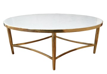 Bàn nước Opal mặt đá hình oval