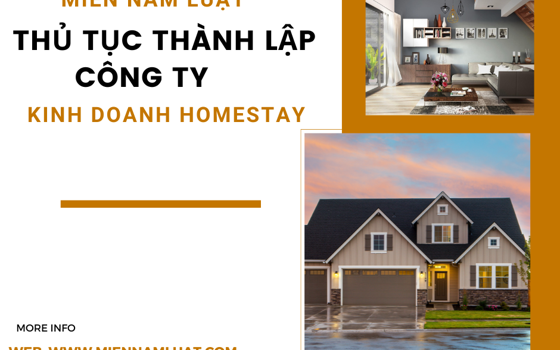 Thủ tục thành lập công ty kinh doanh homestay