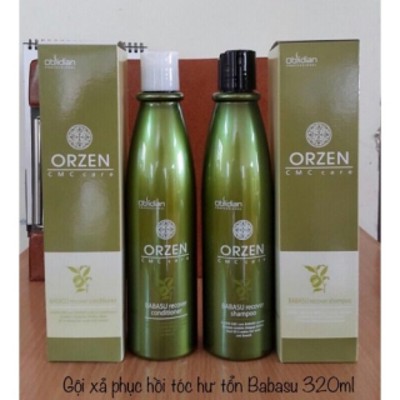 CẶP GỘI XẢ PHỤC HỒI BABASU ORZEN - OBSIDIAN 320ML X 2 
