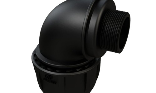 កែងមួលធ្មេញក្រៅ-Compression Male Elbow