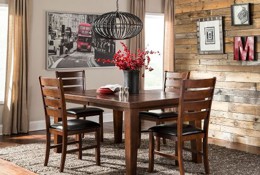 5 Piece Dining Set - Transitional Redmond Walnut