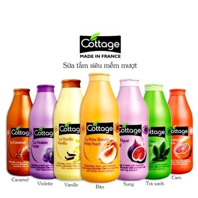 SỮA TẮM COTTAGE SHOWER GEL & BATH MILK