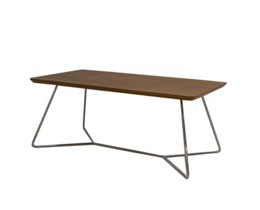 Bàn trà, Mặt gỗ chân thép chống gỉ 10