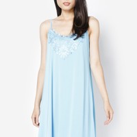 Váy ngủ 2 dây phối ren Lam Phát size XL