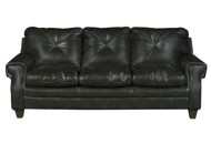 Dark Brown Upholstered Classic Contemporary Sofa - Lucky