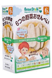   BÁNH GẠO RAU CỦ BEAN STALK 20G 6M