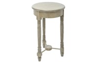 Bàn bên tròn mặt gỗ