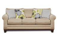 Platinum Gold Casual Contemporary Sofa - Petal