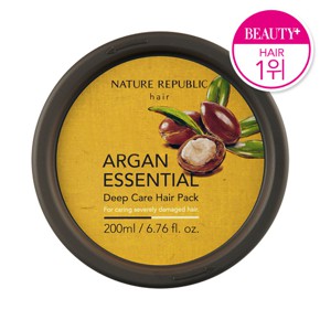 KEM Ủ PHỤC HỒI HƯ TỔN NẶNG ARGAN ESSENTIAL DEEP CARE HAIR PACK – NATURE REPUBLIC
