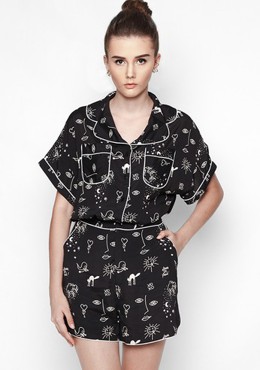  Quần Shorts Mặc Kèm Áo Sơ Mi Pijama