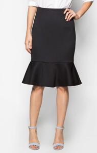 Chân Váy Midi Vạt Xòe