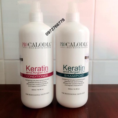 GỘI XẢ PHỤC HỒI KERATIN CHO TÓC KHÔ XƠ HƯ TỔN 500ML
