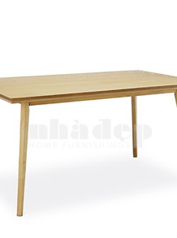 Bộ bàn ăn gỗ Bruno (1 bàn + 6 ghế)