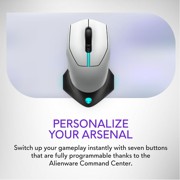 Alienware 外星人 AW610M 双模无线 白色