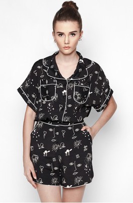  Quần Shorts Mặc Kèm Áo Sơ Mi Pijama