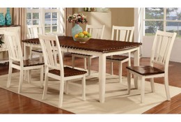 5 Piece Dining Set - Transitional Dover Black & Cherry