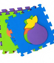 Thảm xốp hình trái cây 30x30cm, 10 miếng