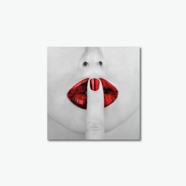 Tranh Canvas Bờ Môi Đỏ