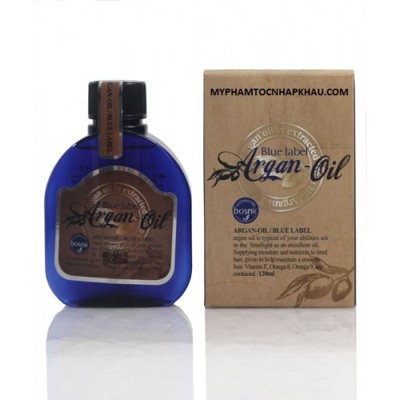 TINH DẦU PHỤC HỒI TÓC HƯ ARGAN OIL BLUE LABEL BOSNIC 120ML 