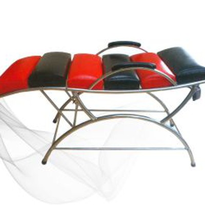 GƯỜNG GỘI KHÚC CÓ TAY KEM ĐEN GT2