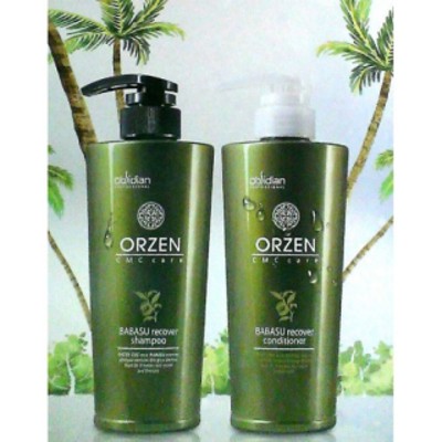 GỘI XẢ PHỤC HỒI TÓC HƯ TỔN BABASU ORZEN - OBSIDIAN 480ML 