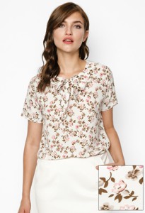 Áo Kiểu Phối Nơ