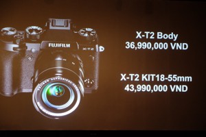 Fujifilm ra mắt máy ảnh X-T2 tại Việt Nam, giá từ 36,9 triệu đồng