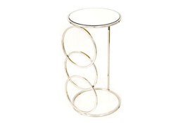 Bàn bên tròn mặt kính