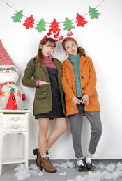 áo khoác dạ ( nâu , xanh rêu , đen )