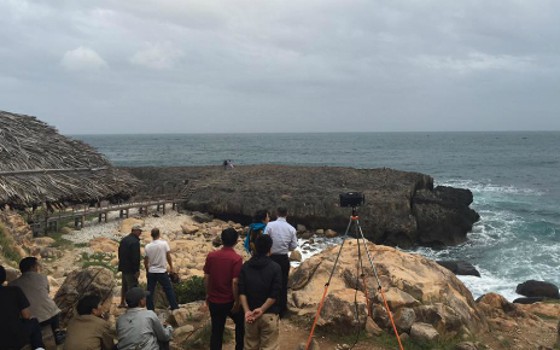 Nhóm flycam hỗ trợ tìm kiếm du khách mất tích ở Ninh Thuận