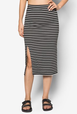 Chân Váy Midi Xẻ Vạt