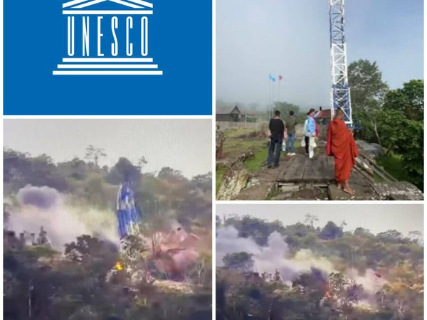 អង្គការ UNESCO អំពាវនាវឱ្យមានការការពារជាបន្ទាន់នូវបេតិកភណ្ឌវប្បធម៌ ខណៈដែលថៃបានផ្លោងដាក់ប្រាសាទព្រះវិហារជាថ្មី