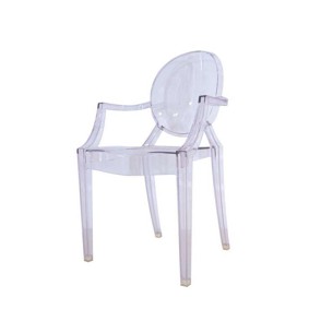 Ghế nhựa màu trắng trong