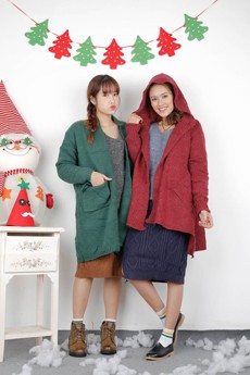 អាវរោមចៀមដែលមានរន្ធ (ក្រហម, ខ្មៅ, ប្រផេះ, ត្នោត, បន៍ត្នោតខ្ចី)