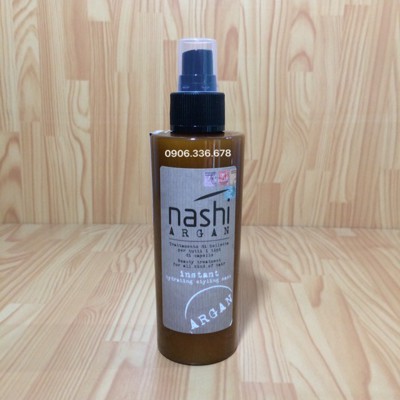 XỊT DƯỠNG XẢ KHÔ LÀM PHỒNG TÓC NASHI ARGAN 150ML 