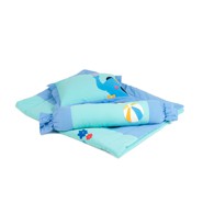 Bộ gối nệm Carrot hình voi con 80x120cm Xanh dương