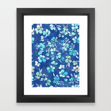 Khung Tranh Đồng Hoa Xanh Của Betty