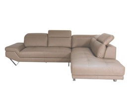 Sofa da Malaysia góc phải, màu xám đậm 