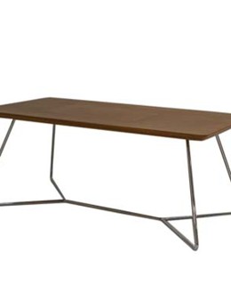 Bàn trà, Mặt gỗ chân thép chống gỉ 10