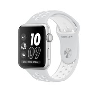 Apple Watch Nike+ 42mm Series 2 - Silver, Pure Platinum/White Nike Sport Band