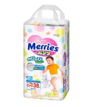 ខោកន្ទប Merries XL 12-22kg 38 ដុំ