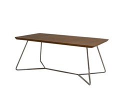 Bàn trà, Mặt gỗ chân thép chống gỉ 10